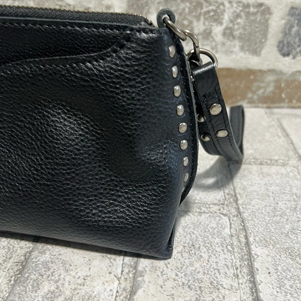 The Sak Black Pebbled Leather Crossbody Bag